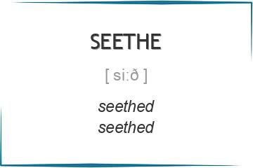 seethe 3 формы глагола