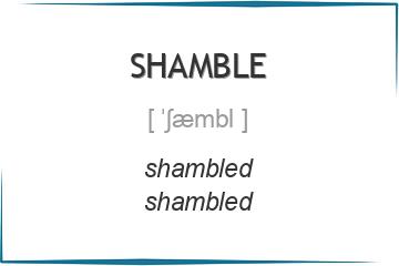 shamble 3 формы глагола