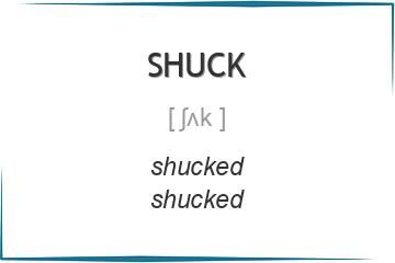 shuck 3 формы глагола