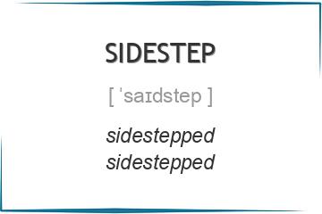 sidestep 3 формы глагола