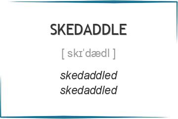 skedaddle 3 формы глагола