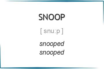 snoop 3 формы глагола