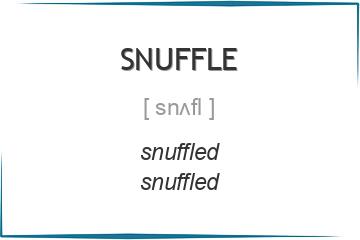 snuffle 3 формы глагола