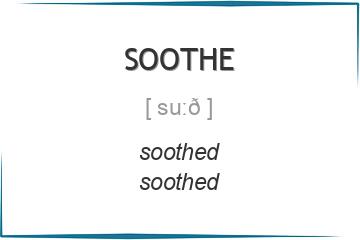 soothe 3 формы глагола