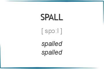 spall 3 формы глагола