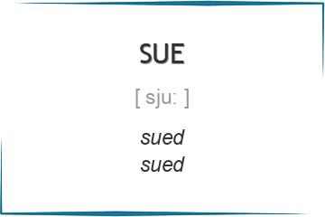 sue 3 формы глагола