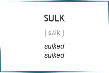 sulk 3 формы глагола