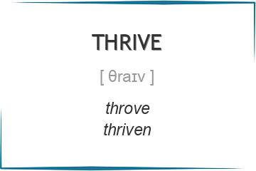 thrive 3 формы глагола