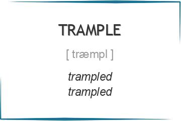 trample 3 формы глагола