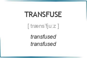 transfuse 3 формы глагола