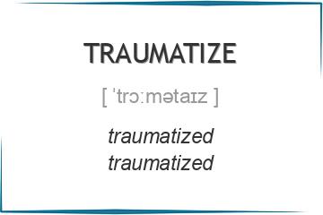 traumatize 3 формы глагола