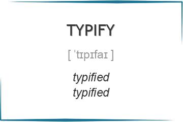 typify 3 формы глагола