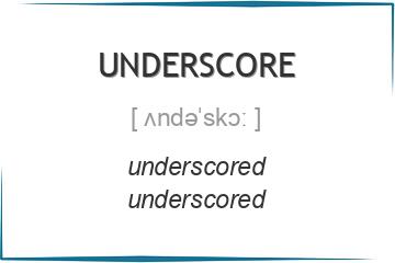 underscore 3 формы глагола