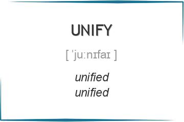 unify 3 формы глагола