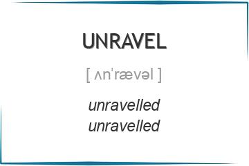 unravel 3 формы глагола