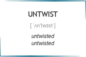 untwist 3 формы глагола