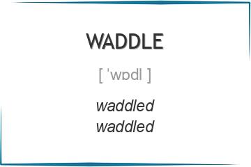 waddle 3 формы глагола