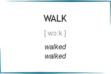 walk 3 формы глагола
