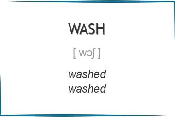wash 3 формы глагола