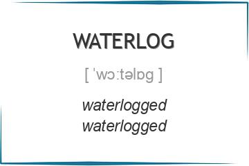 waterlog 3 формы глагола