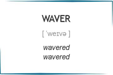 waver 3 формы глагола