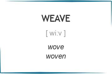 weave 3 формы глагола