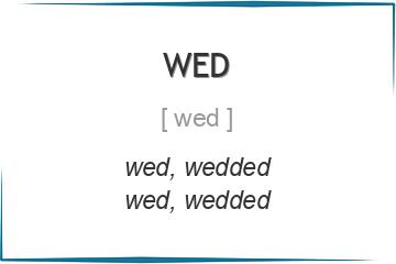 wed 3 формы глагола
